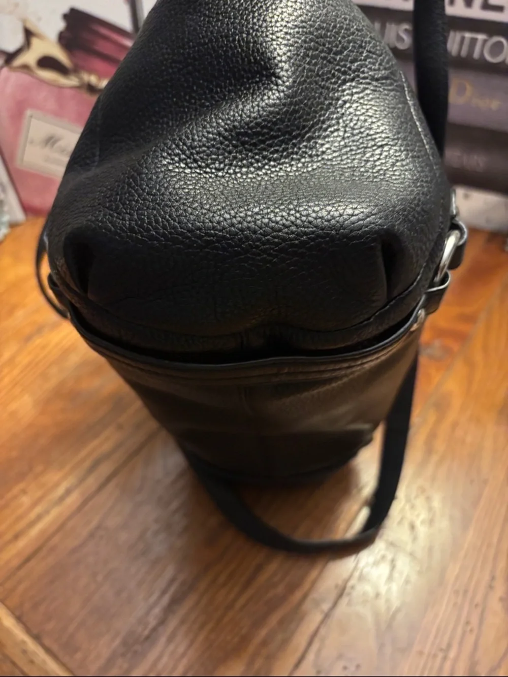 Coach Madison Alexandra Black Pebbled Leather Tote - Picture 8 of 13